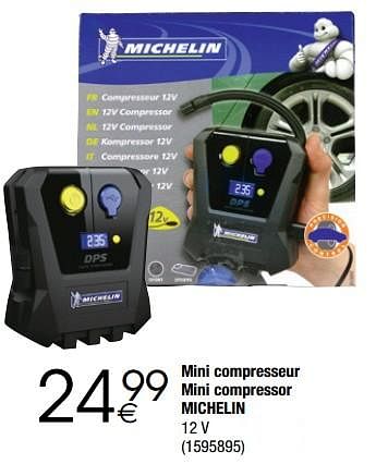 Promoties Mini compresseur mini compressor michelin - Michelin - Geldig van 28/11/2017 tot 24/12/2017 bij Cora