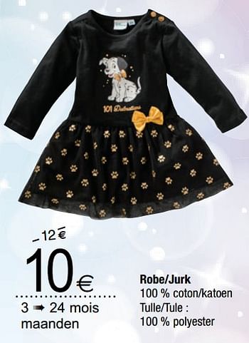 Promotions Robe-jurk - Disney - Valide de 28/11/2017 à 24/12/2017 chez Cora