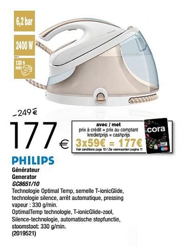 Promotions Philips générateur generator gc8651-10 - Philips - Valide de 28/11/2017 à 24/12/2017 chez Cora