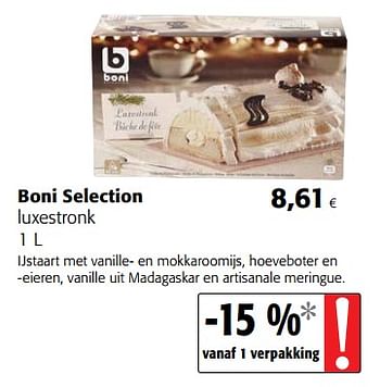 Promotions Boni selection luxestronk - Boni - Valide de 29/11/2017 à 12/12/2017 chez Colruyt