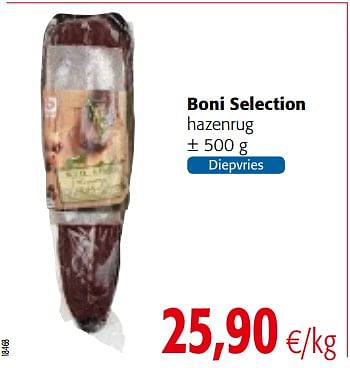 Promoties Boni selection hazenrug - Boni - Geldig van 29/11/2017 tot 12/12/2017 bij Colruyt