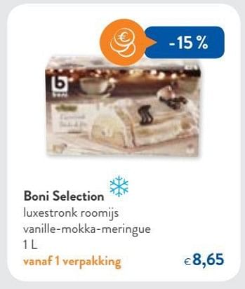 Promoties Boni selection luxestronk roomijs - Boni - Geldig van 29/11/2017 tot 12/12/2017 bij OKay