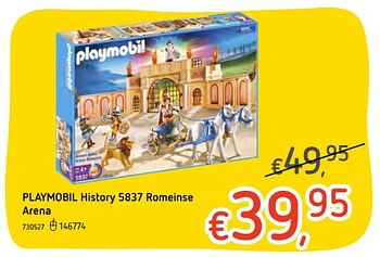 Promoties Playmobil history romeinse arena - Playmobil - Geldig van 07/12/2017 tot 03/01/2018 bij Dreamland