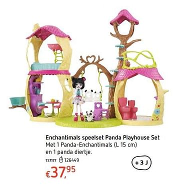 Promoties Enchantimals speelset panda playhouse set - Enchantimals  - Geldig van 13/12/2017 tot 30/12/2017 bij Dreamland
