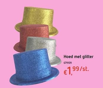 Promoties Hoed met glitter - Huismerk - Dreamland - Geldig van 13/12/2017 tot 30/12/2017 bij Dreamland