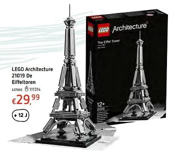 Promoties Lego architecture de eiffeltoren - Lego - Geldig van 13/12/2017 tot 30/12/2017 bij Dreamland