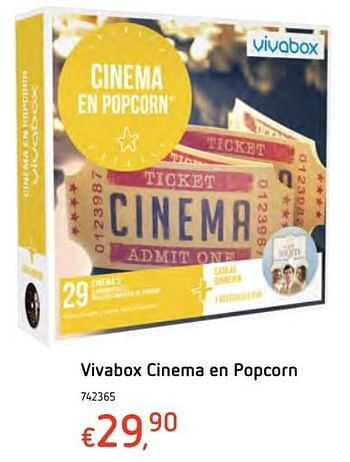 Promotions Vivabox cinema en popcorn - Vivabox - Valide de 13/12/2017 à 30/12/2017 chez Dreamland