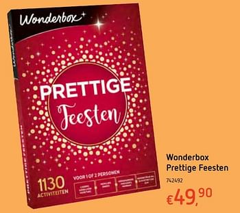 Promoties Wonderbox prettige feesten - Wonderbox - Geldig van 13/12/2017 tot 30/12/2017 bij Dreamland