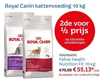 Promotions Feline health nutrition fit - Royal Canin - Valide de 19/11/2017 à 09/12/2017 chez Aveve