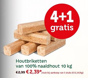 Promoties Houtbriketten van 100% naaldhout - Huismerk - Aveve - Geldig van 19/11/2017 tot 09/12/2017 bij Aveve