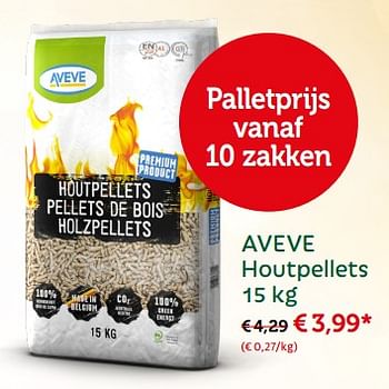 Promoties Houtpellets - Huismerk - Aveve - Geldig van 19/11/2017 tot 09/12/2017 bij Aveve