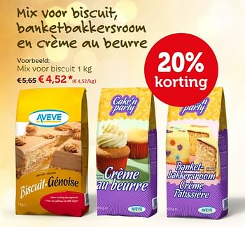 Promoties Mix voor biscuit - Huismerk - Aveve - Geldig van 19/11/2017 tot 09/12/2017 bij Aveve