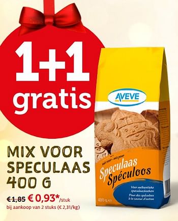Promoties Mix voor speculaas - Huismerk - Aveve - Geldig van 19/11/2017 tot 09/12/2017 bij Aveve