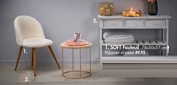 Promoties Soft fauteuil - Huismerk - Casa - Geldig van 27/11/2017 tot 31/12/2017 bij Casa