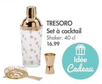 Promotions Tresoro set à cocktail - Produit maison - Casa - Valide de 27/11/2017 à 31/12/2017 chez Casa