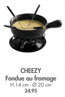 Promoties Cheezy fondue au fromage - Huismerk - Casa - Geldig van 27/11/2017 tot 31/12/2017 bij Casa