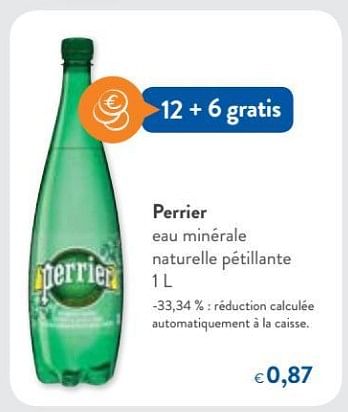 Promotions Perrier eau minérale naturelle pétillante - Perrier - Valide de 29/11/2017 à 12/12/2017 chez OKay