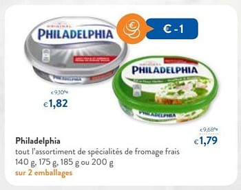 Promoties Philadelphia tout l`assortiment de specialités de fromage frais - Philadelphia - Geldig van 29/11/2017 tot 12/12/2017 bij OKay