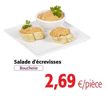 Promotions Salade d`écrevisses - Produit maison - Colruyt - Valide de 29/11/2017 à 12/12/2017 chez Colruyt