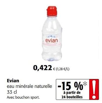 Promotions Evian eau minérale naturelle - Evian - Valide de 29/11/2017 à 12/12/2017 chez Colruyt