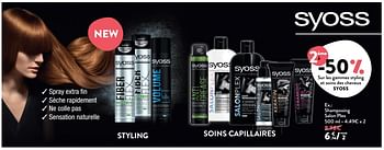 Promotions Shampooing salon plex - Syoss - Valide de 29/11/2017 à 19/12/2017 chez DI