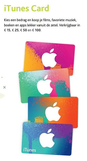 Promotions Apple itunes card - Apple - Valide de 30/11/2017 à 06/01/2018 chez Switch