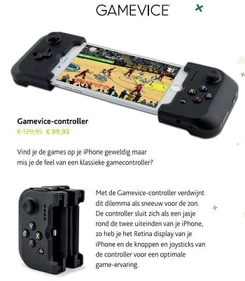 Promotions Gamevice-controller - Produit Maison - Switch - Valide de 30/11/2017 à 06/01/2018 chez Switch