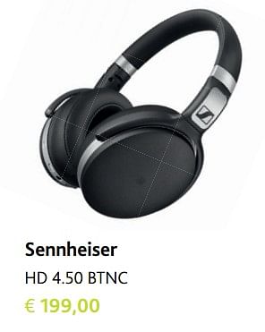 Promoties Sennheiser hd 4.50 btnc - Sennheiser  - Geldig van 30/11/2017 tot 06/01/2018 bij Switch