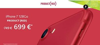 Promotions Iphone 7 128go product - Apple - Valide de 30/11/2017 à 06/01/2018 chez Switch