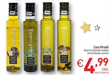 Promoties Casa rinaldi searom,atiseerde olijfolie - Casa Rinaldi - Geldig van 28/11/2017 tot 31/12/2017 bij Intermarche