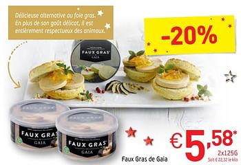Promotions Faux gras de gaia - Gaia - Valide de 28/11/2017 à 31/12/2017 chez Intermarche