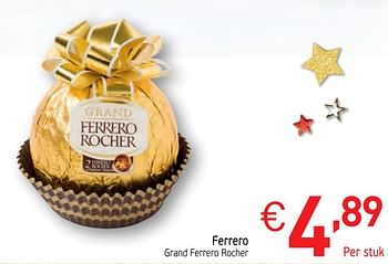 Promoties Ferrero grand ferrero rocher - Ferrero - Geldig van 28/11/2017 tot 31/12/2017 bij Intermarche