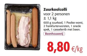 Promoties Zuurkoolcolli - Huismerk - Colruyt - Geldig van 29/11/2017 tot 12/12/2017 bij Colruyt