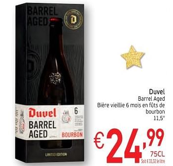 Promotions Duvel barrel aged - Duvel - Valide de 28/11/2017 à 31/12/2017 chez Intermarche