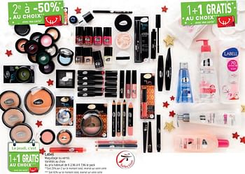 Promotions Labell maquillage ou vernis - Labell - Valide de 28/11/2017 à 31/12/2017 chez Intermarche