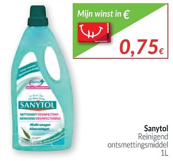 Promotions Sanytol reinigend - Sanytol - Valide de 01/12/2017 à 31/12/2017 chez Intermarche