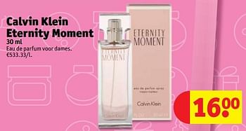 Promoties Calvin klein eternity moment eau de parfum voor dames - Calvin Klein - Geldig van 05/12/2017 tot 10/12/2017 bij Kruidvat