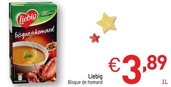 Promotions Liebig bisque de homard - Liebig - Valide de 28/11/2017 à 31/12/2017 chez Intermarche