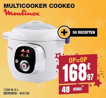 Promoties Moulinex multi cooker cookeo ce701010 - Moulinex - Geldig van 30/11/2017 tot 17/12/2017 bij Electro Depot