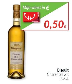 Promoties Bisquit charentes wit - Witte wijnen - Geldig van 01/12/2017 tot 31/12/2017 bij Intermarche