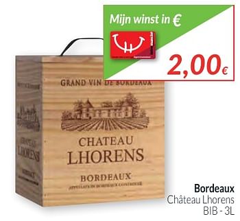 Promoties Bordeaux château lhorens - Rode wijnen - Geldig van 01/12/2017 tot 31/12/2017 bij Intermarche