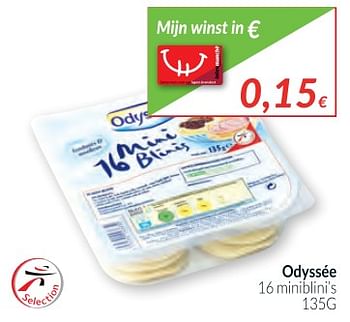 Promoties Odyssée 16 miniblini`s - Odyssee - Geldig van 01/12/2017 tot 31/12/2017 bij Intermarche
