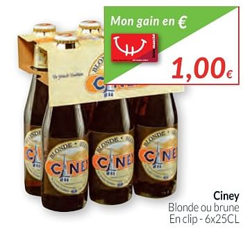 Promotions Ciney blonde au brune en clip - Ciney - Valide de 01/12/2017 à 31/12/2017 chez Intermarche