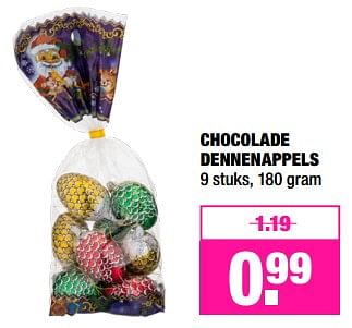 Promoties Chocolade dennenappels - Huismerk - Big Bazar - Geldig van 04/12/2017 tot 17/12/2017 bij Big Bazar