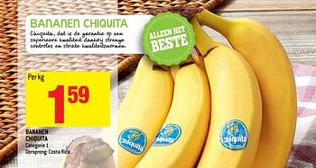 Promotions Bananen chiquita - Chiquita - Valide de 06/12/2017 à 12/12/2017 chez Smatch