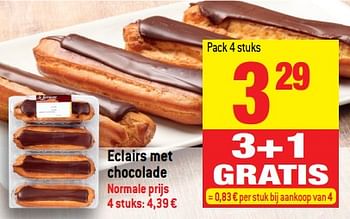 Promoties Eclairs met chocolade - Huismerk - Smatch - Geldig van 06/12/2017 tot 12/12/2017 bij Smatch