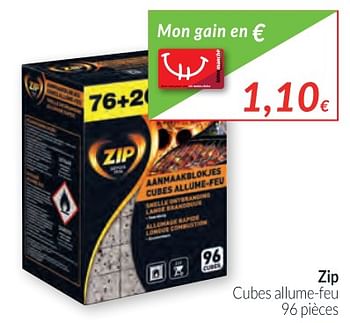 Promotions Zip cubes allume-feu - Zip - Valide de 01/12/2017 à 31/12/2017 chez Intermarche