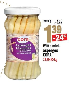 Promoties Witte mini-asperges cora - Huismerk - Smatch - Geldig van 06/12/2017 tot 12/12/2017 bij Smatch