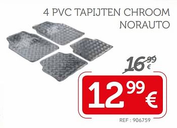 Promoties 4 pvc tapijten chroom norauto - Norauto - Geldig van 03/12/2017 tot 07/01/2018 bij Auto 5