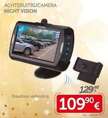 Promoties Achteruitrijcamera night vision - Huismerk - Auto 5  - Geldig van 03/12/2017 tot 07/01/2018 bij Auto 5